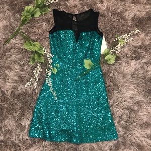 Turquoise Party Dress